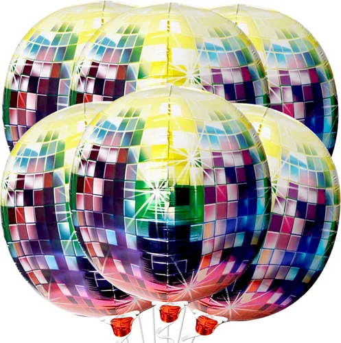 Miniatura 11 de KatchOn, Globos de papel aluminio de color rosa claro, 22 pulgadas, paquete de 6 unidades, globos de Mylar rosa claro para decoraciones de Navidad