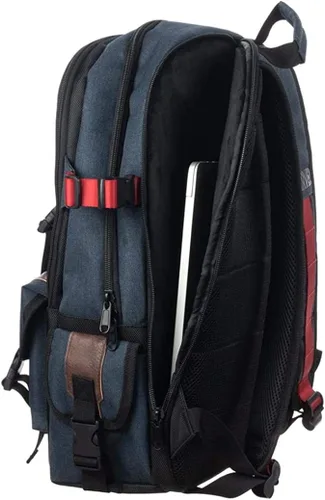 Miniatura 7 de Mochila utilitaria de superhéroe de Capitán América Comic Book, Azul Patchwork, talla única Se ajusta a la mayoría