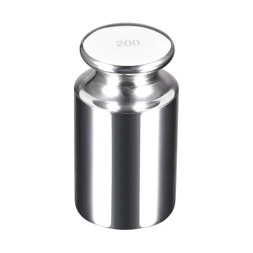 uxcell Acero inoxidable de la precisión del peso 7.05 oz F1 de la calibración del gramo para las balanzas de Digitaces