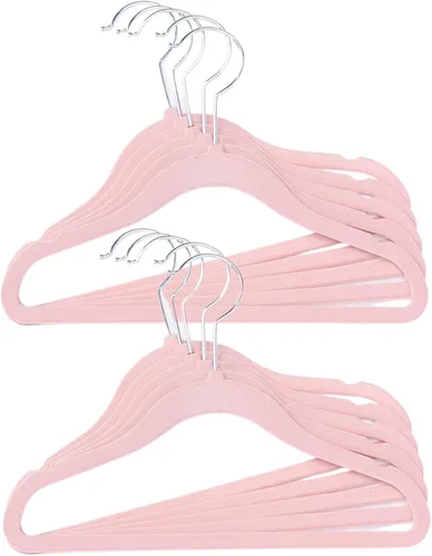 Colgador para ropa de niños - Organizador de ropero para niños - Con colgadores de terciopelo para ropa de niños (Incluye 10 colgadores para niños)