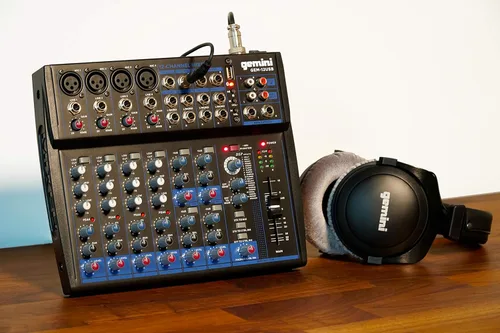 Miniatura 2 de Gemini - Mezclador de audio Bluetooth de 12 canales con multi-FX, reproducción USB, ecualizador y alimentación fantasma, mezclador compacto