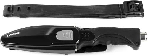 Miniatura 3 de Cressi Skorpion, cuchillo de hoja de acero inoxidable templado ideal para buceo y pesca submarina - Punta puntiaguda y roma