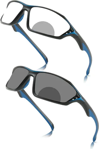 Gafas de lectura bifocales fotocrómicas de transición para hombres y mujeres Presbicia cuadrada Lectores Deportivos Gafas de sol