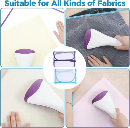 Miniatura 7 de 2 piezas de paño de prensado para tapete de planchado, paño de planchado para proteger la ropa, protector de malla para proteger la ropa
