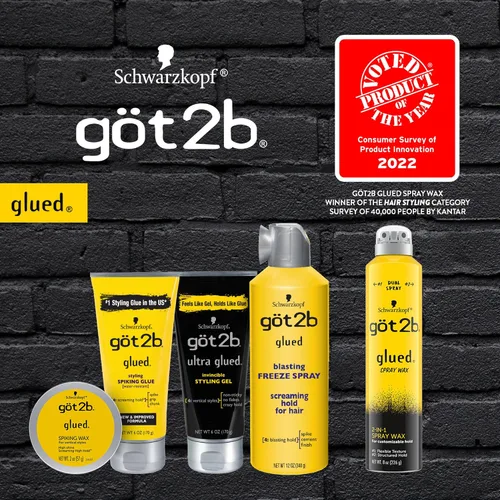 Miniatura 3 de Got2B Gel Fijador para Peinado con Puntas 2 tubos de 6 oz + 1 tubo de viaje de 1.25 oz