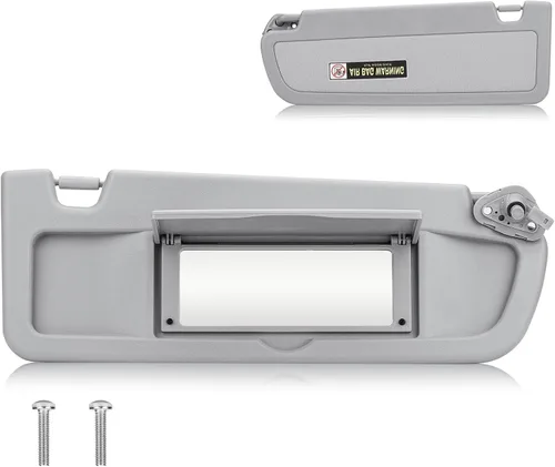 Visera solar para Honda Civic EX LX Sedan SI Coupe 2006-2011, lado derecho del pasajero, repuesto gris 83230-SNA-A01ZA