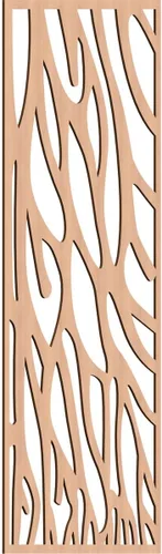 Miniatura 197 de 9 3/8"W x 24 3/8"H x 1/4"T Bristol Decorativos Paneles de Pared de Madera Calado, Cereza