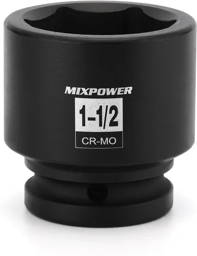 Miniatura 17 de MIXPOWER Juego de 6 puntos de 3/4 de pulgada de accionamiento profundo de impacto de casquillo - 33mm (métrico), CR-MO, casquillo de tuerca de eje