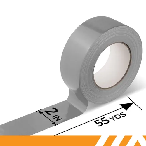 Miniatura 4 de Cinta adhesiva plateada GTSE, 2 pulgadas x 55 yardas (164 pies), cinta de reparación resistente al agua para uso en interiores o exteriores, 1 rollo