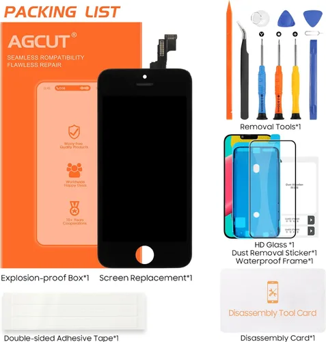 Miniatura 7 de Para iPhone SE 2016 Reemplazo de pantalla para iPhone 5S Pantalla LCD táctil A1723 A1724 A1453 A1457 A1518 A1528 A1530 A1533 Pantalla Digitalizador
