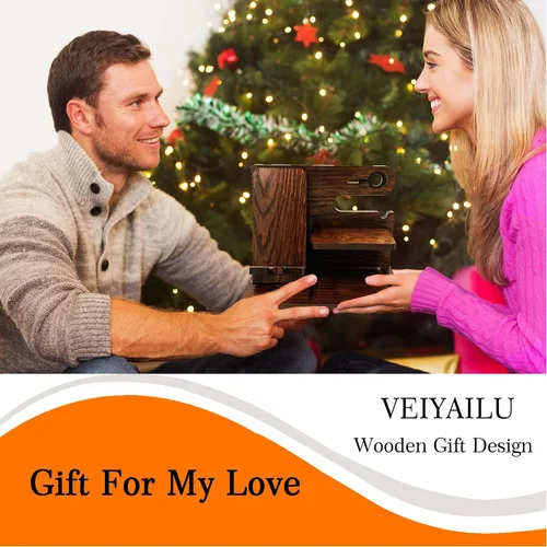 Miniatura 4 de VEIYAILU Regalos para hombres, novio, él, hermano, mesita de noche, organizador, regalos para papá de hija, hijo, estación de acoplamiento