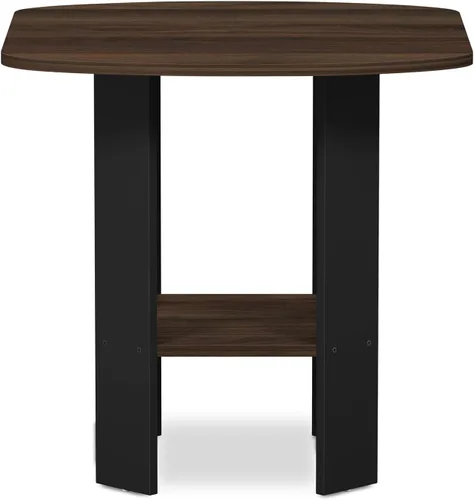 Miniatura 6 de Furinno SIMPLE DESIGN - Mesa auxiliar, mesa de arrime de 2 niveles, mesita de noche con estantes abiertos, mesita de noche para sala de estar