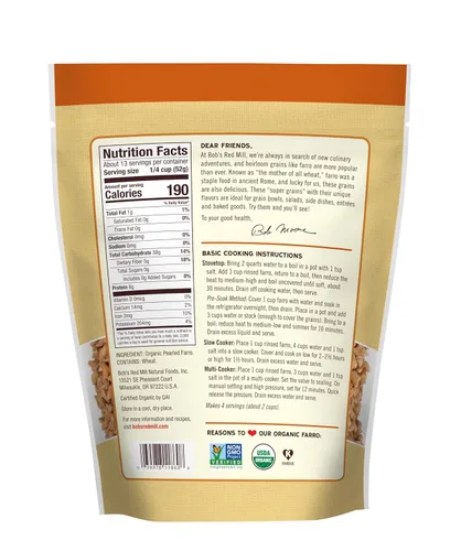Miniatura 2 de Bob's Red Mill Grano Farro orgánico, 24 onzas (paquete de 4)