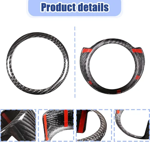 Miniatura 3 de Cubierta de fibra de carbono real para parrilla delantera de automóvil, soporte envolvente para Alfa Romeo Giulia Stelvio 2017-2020 accesorios de 3