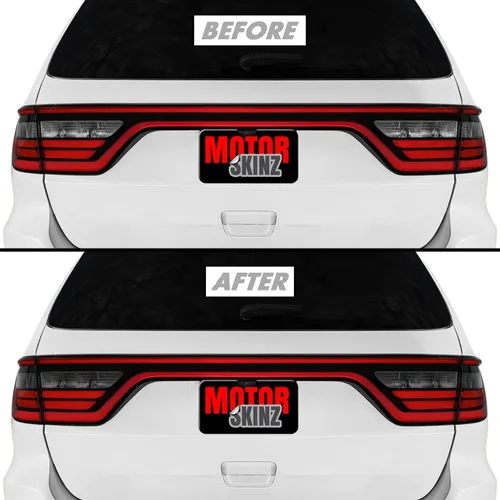 Miniatura 18 de SlickMod Tinte de humo de vinilo precortado para luz trasera Dodge Durango 2014-2023 (20% humo oscuro, 4. luz trasera interior)