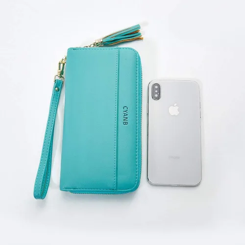 Miniatura 3 de carteras para mujeres, doblada, para muñeca, damas bolso largo con correa.