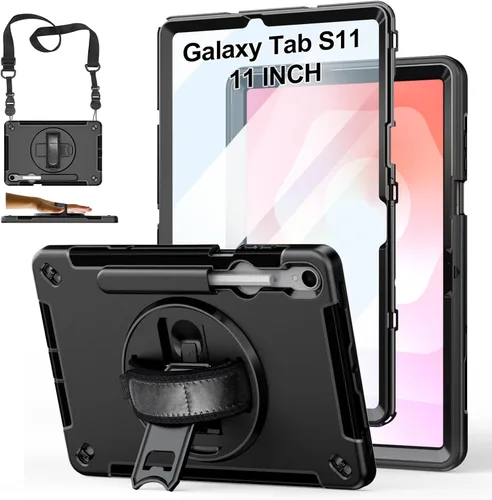 Miniatura 17 de Funda para Galaxy Tab S6 Lite de 10.4 pulgadas 2024/2022/2020: funda de TPU de grado militar a prueba de golpes con protector de pantalla - soporte