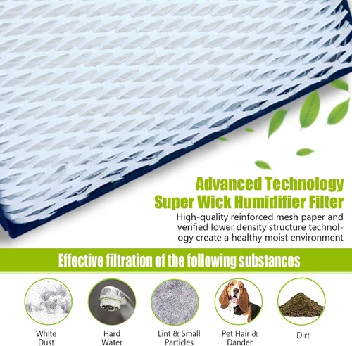 Miniatura 4 de 1040 Super Wick - Filtro humidificador de repuesto compatible con Aircare Essick Air 3D6100 5D6700 76D100 CM330ABLK CM330AWHT CM330DBLK CM330DWHT