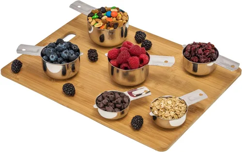 Miniatura 8 de Hudson Essentials Juego de tazas medidoras de acero inoxidable (Juego de 6 piezas)