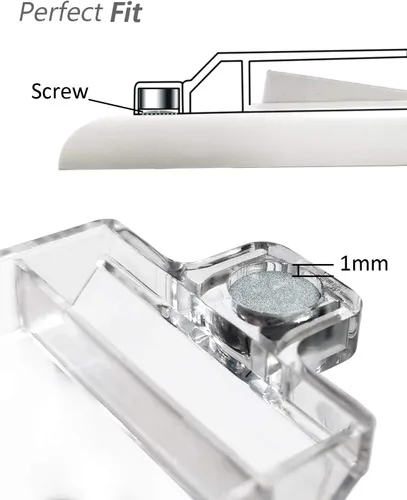 Miniatura 3 de Cubiertas magnéticas para interruptores, interruptor de luz ILIVABLE y cubierta de toma de corriente para interruptores planos modernos, no a prueba
