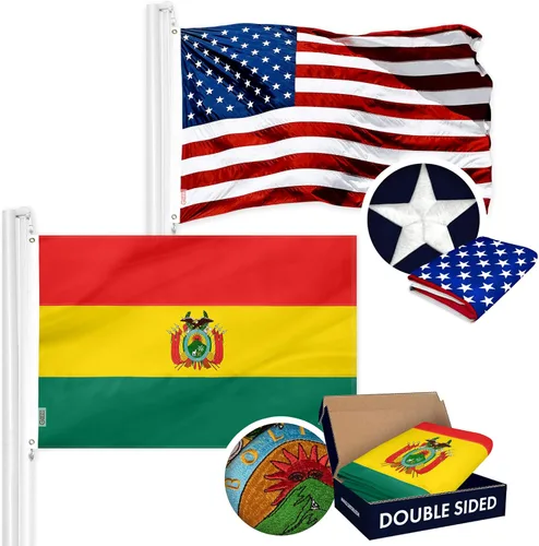 Miniatura 16 de G128 Paquete combinado: bandera estadounidense de Estados Unidos de 3 x 5 pies bordada de estrellas y Gadsden (Dont Tread On Me) bandera de 3 x 5