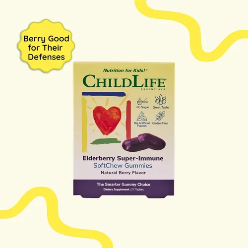 Miniatura 3 de CHILDLIFE ESSENTIALS Gomitas SoftChew superinmunes de saúco para niños, apoyo inmunológico con vitamina C y vitamina D3, suplemento inmunológico