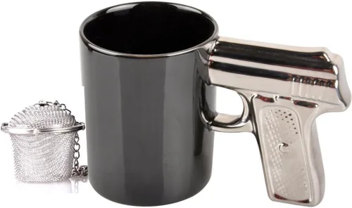 Miniatura 10 de UCEC Taza de café de cerámica inspirada en la pistola, regalo perfecto para hombres, idea de regalo única para el día del padre, taza de café