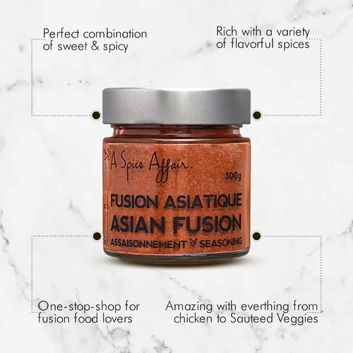 Miniatura 2 de A Spice Affair 's Asian Fusion - Mezcla de condimentos inspirados en Asia oriental sabrosa, aromática y rica en Umami, totalmente natural, sin OMG
