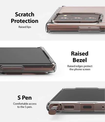 Miniatura 7 de Ringke Fusion - Carcasa para Samsung Galaxy Note 20 Ultra, antihuellas dactilares y textura satinada, transparente mate