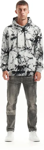 Miniatura 6 de KLIEGOU Mens Tie-Dye printed Pullover Hooded Sweatshirt