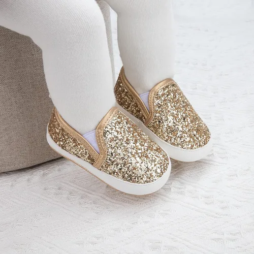 Miniatura 3 de KIDSUN Zapatos deportivos de cuero para bebés y niñas con suela suave antideslizante, para recién nacidos, zapatos casuales para primer caminante