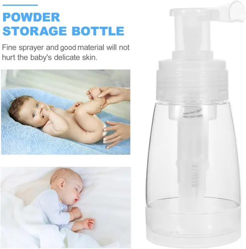 Miniatura 7 de Fomiyes Botella de polvo de viaje para bebé con recipiente de polvo suelto y soplo suave para una fácil aplicación de 5.90 x 2.36 x 2.36 pulgadas