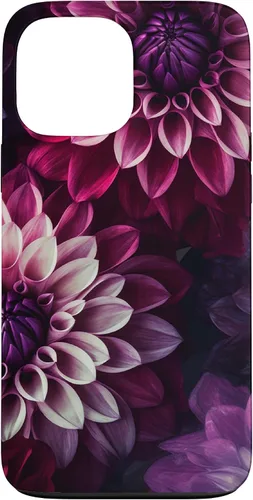 Miniatura 23 de iPhone 11 Dahlia Flower Floral Nature Garden Funda con diseño granate rosa y morado