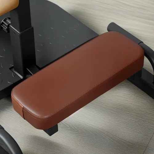 Miniatura 8 de Soozier - Máquina plegable de sentadillas sissy, máquina de empuje de cadera con soporte para flexiones y ruedas, equipo multiusos de entrenamiento