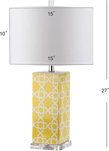Miniatura 5 de Safavieh Lighting Collection - Lámpara de mesa (2 unidades), color amarillo