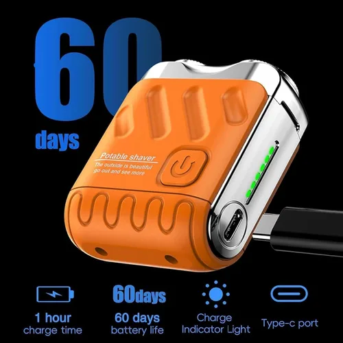 Miniatura 2 de R-12 - Afeitadora eléctrica de equipaje, afeitadora de barba mini y diseño de maleta portátil, afeitadoras eléctricas portátiles, recargable por