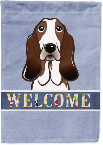Miniatura 21 de Caroline's Treasures BB1405GF Bandera de jardín de bienvenida de bulldog inglés, Bandera de buzón azul, bandera decorativa para el patio, obra