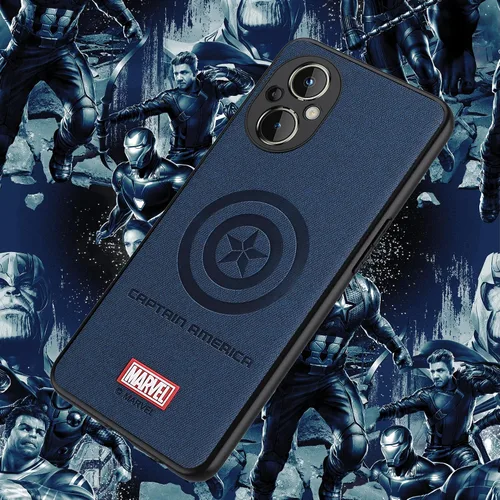 Miniatura 7 de IRON SPIDER Funda para OnePlus Nord N20 5G, con personaje de superhéroe, compatible con OnePlus Nord N20 de piel (azul) para hombre y mujer Capitán