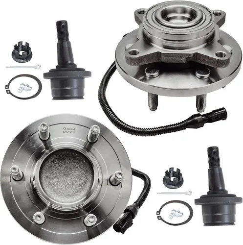 Miniatura 276 de Detroit Axle - Kit de nudillos de dirección delantera izquierda para Ford Edge Lincoln MKX 07-10, cojinete de rueda del lado del conductor, nudillo