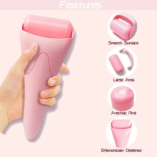 Miniatura 3 de Rodillo de hielo para moldeador facial, masajeador facial, herramientas para el cuidado de la piel para antiarrugas, hielo frío, rodillo facial