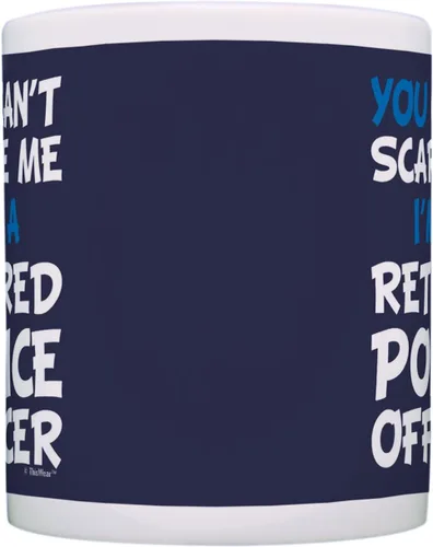Miniatura 4 de ThisWear Regalo de jubilación Can't Scare Me I'm a Retired Police Officer Funny Cop Gift Taza de café de cerámica de 11 oz con asa