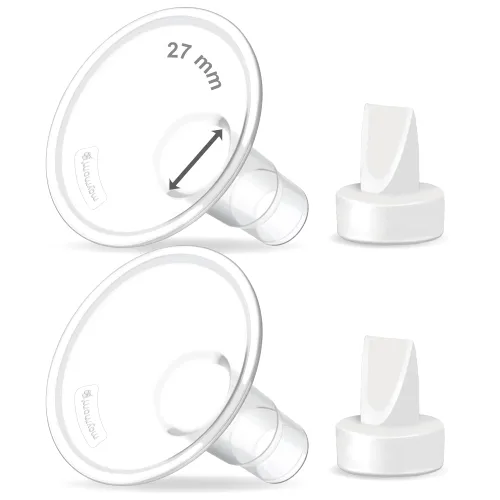 Miniatura 11 de Maymom Brida de protección de pecho compatible de 0.669 in para extractor de leche y válvula Lansinoh. Piezas de bomba Lansinoh no originales.