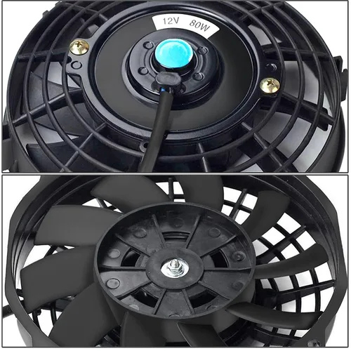 Miniatura 2 de Ventilador delgado universal de 7 pulgadas para radiador eléctrico con kit de montaje de 12 V 800 CFM