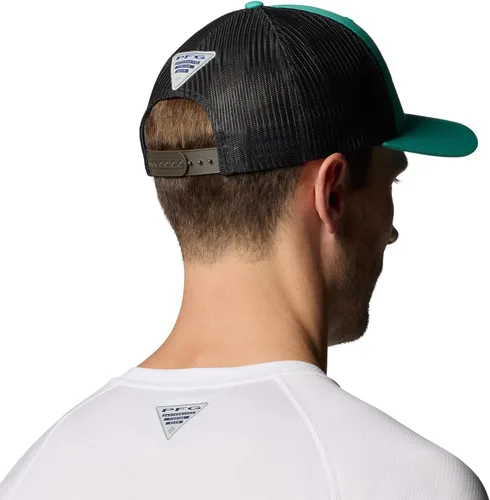 Miniatura 836 de Columbia - Gorra de malla con bandera con árboles unisex para adultos, corona alta