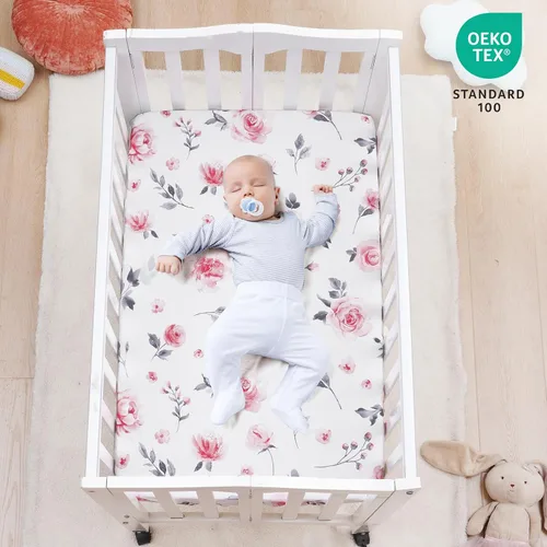 Miniatura 2 de david's kids - Juego de 3 sábanas para mini cuna, sábanas suaves y transpirables de primera calidad para Pack N Play para bebés, niños y niñas