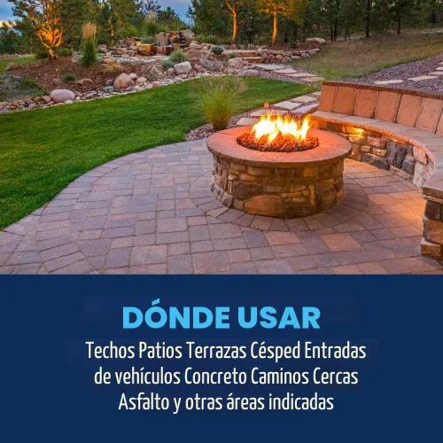 Miniatura 3 de BioAdvanced 2-en-1 asesino de musgo y algas para céspedes, techos, patios, cubiertas, asesino de musgo para techos, limpiador de cubiertas