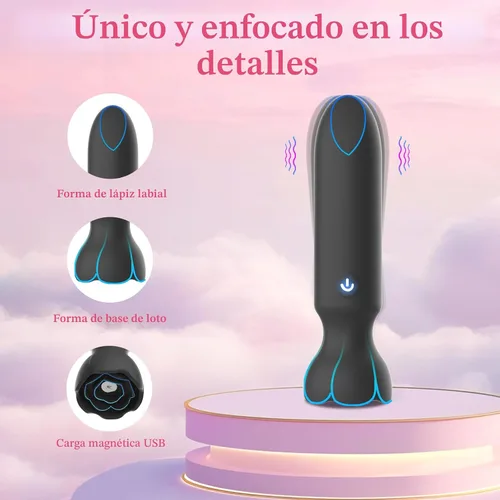 Miniatura 4 de Mini vibrador bala juguetes sexuales para adultos - Juguetes sexuales femeninos controlados por aplicación con 9 modos de vibración, lápiz labial