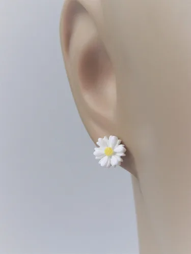 Miniatura 3 de Aretes de margaritas para mamá e hija, joyería de flores a juego para madre e hija
