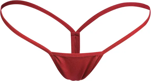 Miniatura 4 de Justgoo Tanga sexy para mujer, tanga con micro espalda, ropa interior de tiro bajo con espalda en T