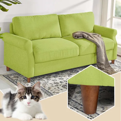 Miniatura 2 de Patas de muebles de madera de 4 pulgadas, patas de repuesto marrones para sofá, armario, futón, aparador, paquete de 4